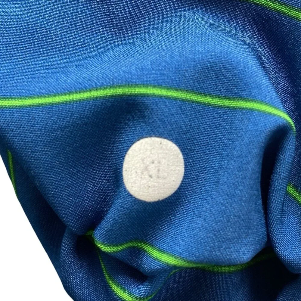 LULULEMON Men No Lining Running Shorts Sz XL Blue Stripe Panel Athletic‎ 94-17
